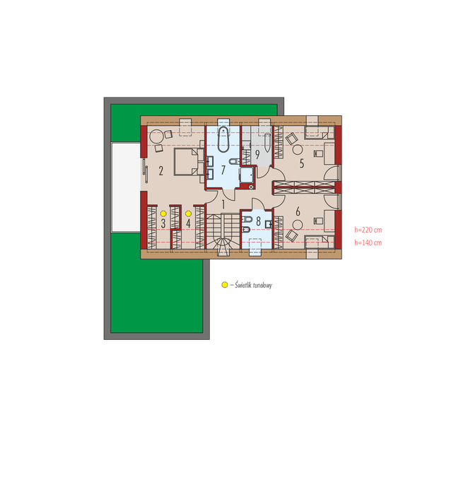 Rzut poddasza POW. 0,0 m²