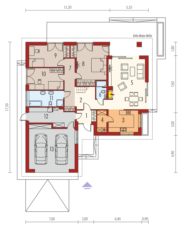 Rzut parteru POW. 0,0 m²