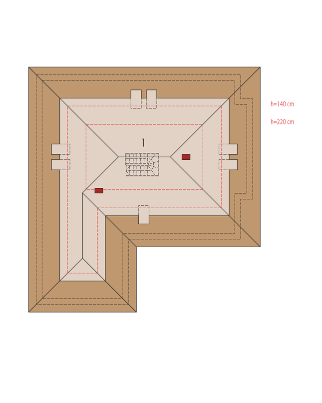 Rzut poddasza POW. 0,0 m²