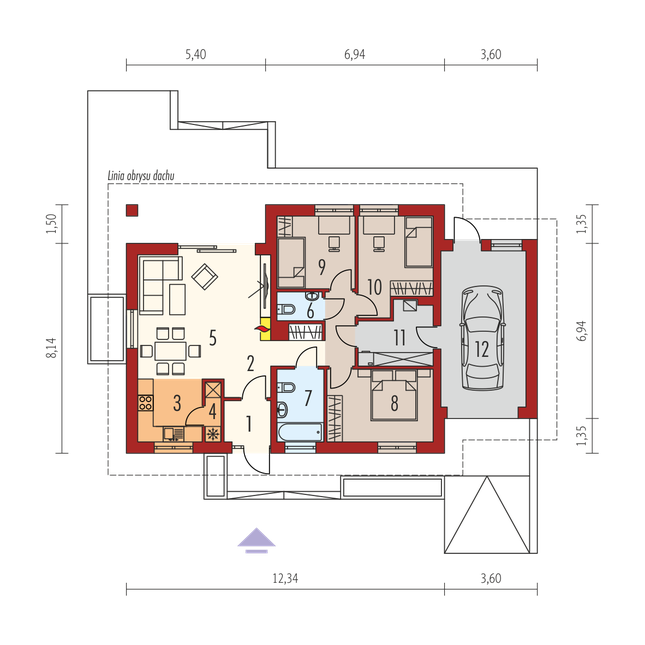 Rzut parteru POW. 0,0 m²