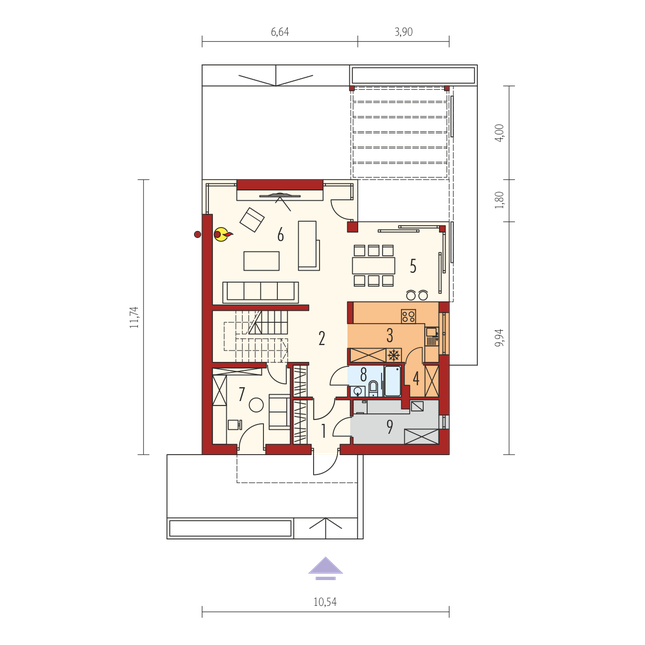 Rzut parteru POW. 0,0 m²