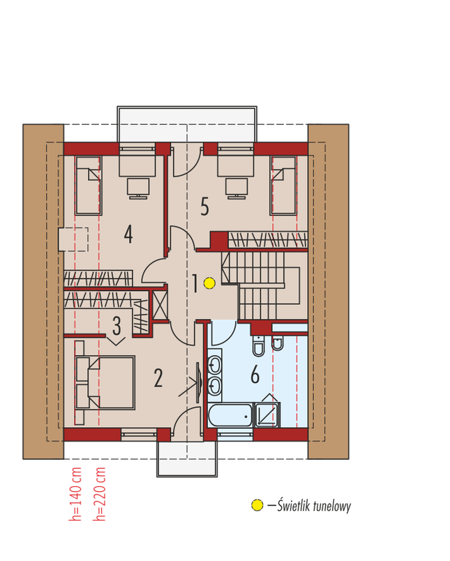 Rzut poddasza POW. 0,0 m²