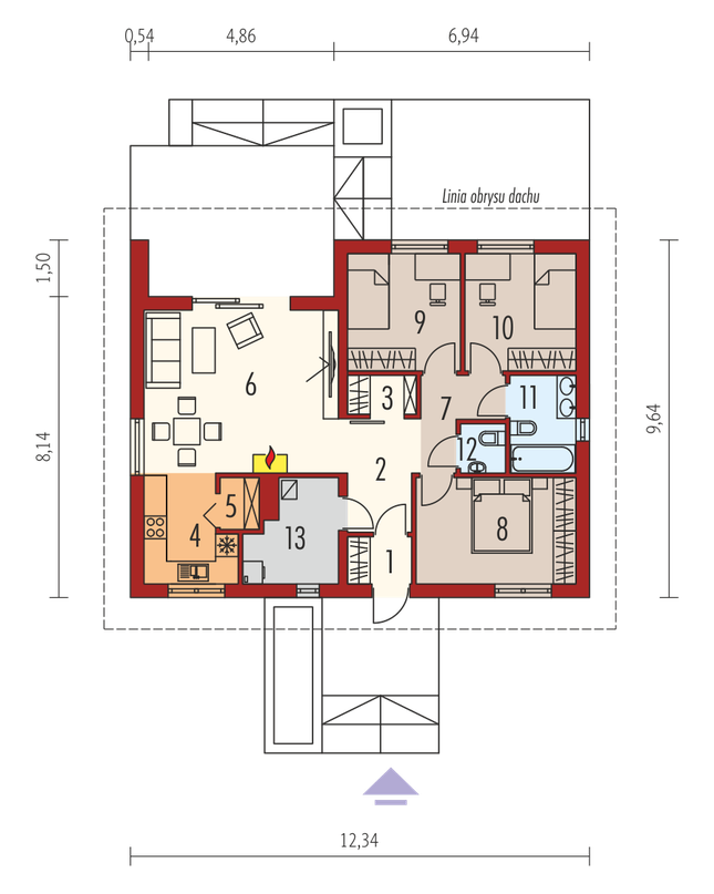 Rzut parteru POW. 0,0 m²