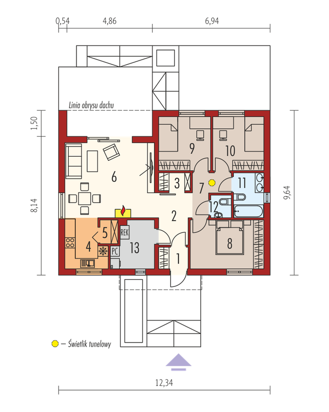 Rzut parteru POW. 0,0 m²