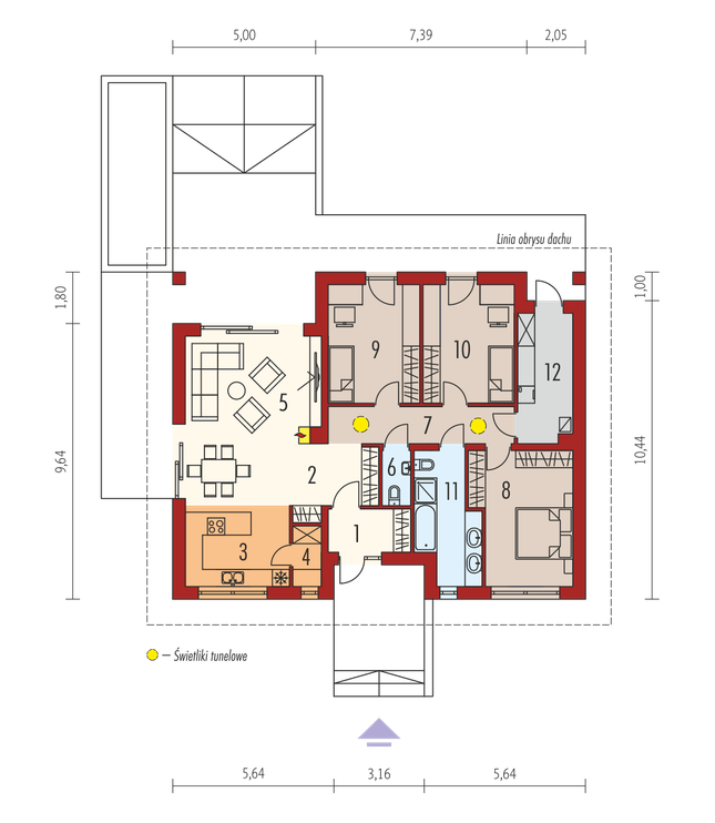 Rzut parteru POW. 0,0 m²
