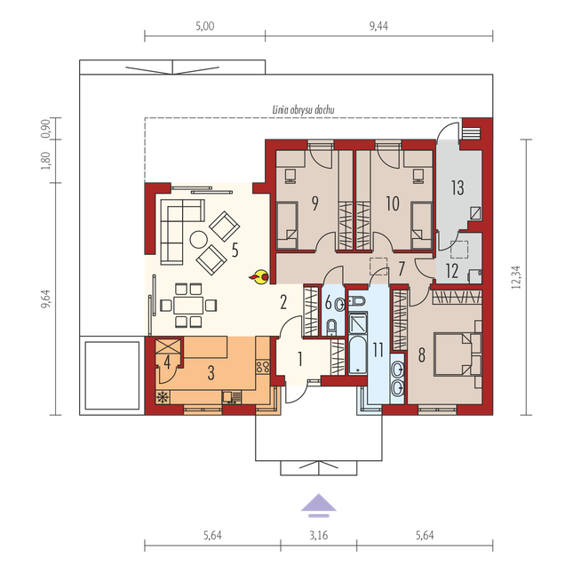 Rzut parteru POW. 0,0 m²