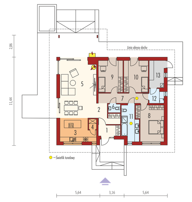 Rzut parteru POW. 0,0 m²