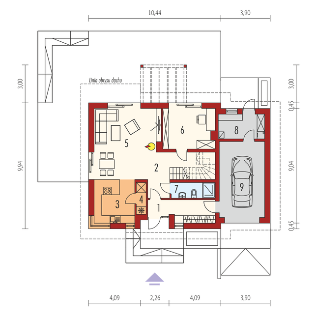 Rzut parteru POW. 0,0 m²