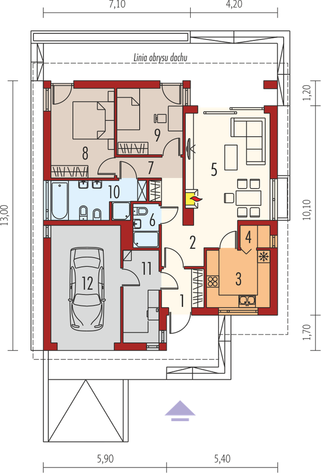 Rzut parteru POW. 0,0 m²
