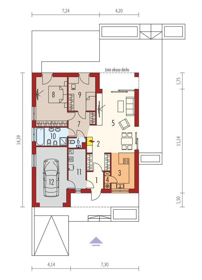 Rzut parteru POW. 0,0 m²