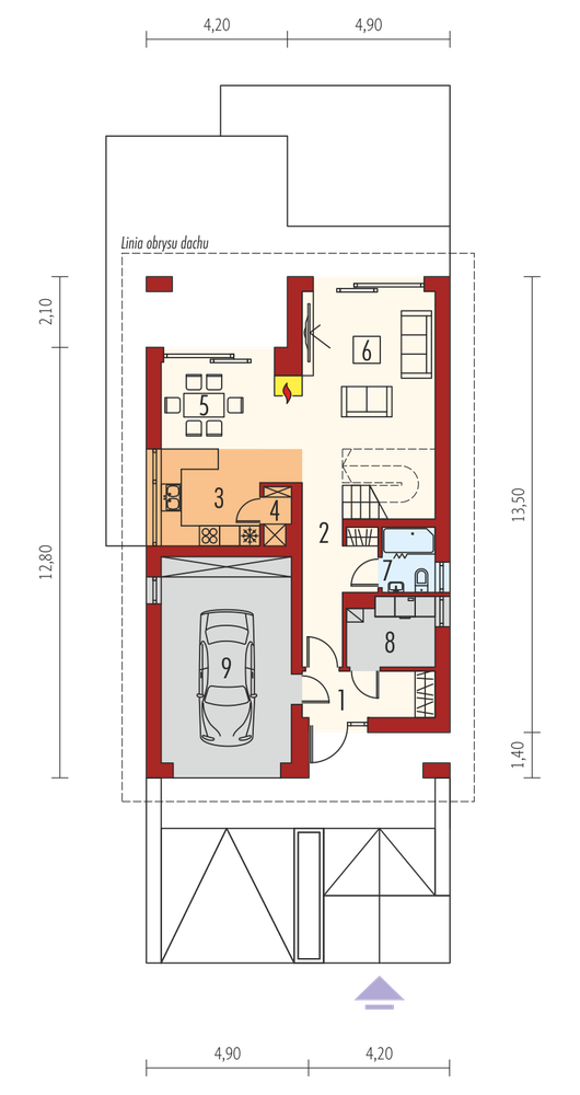 Rzut parteru POW. 0,0 m²