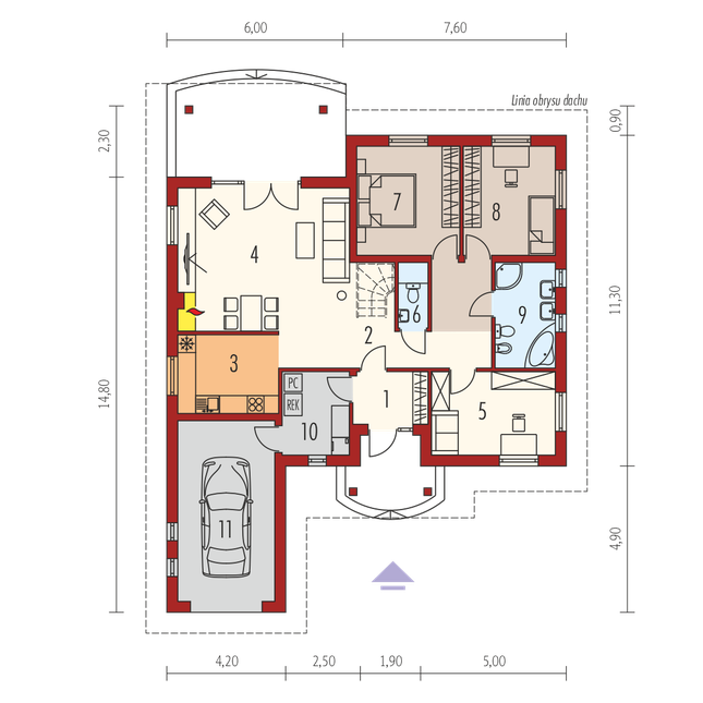 Rzut parteru POW. 0,0 m²
