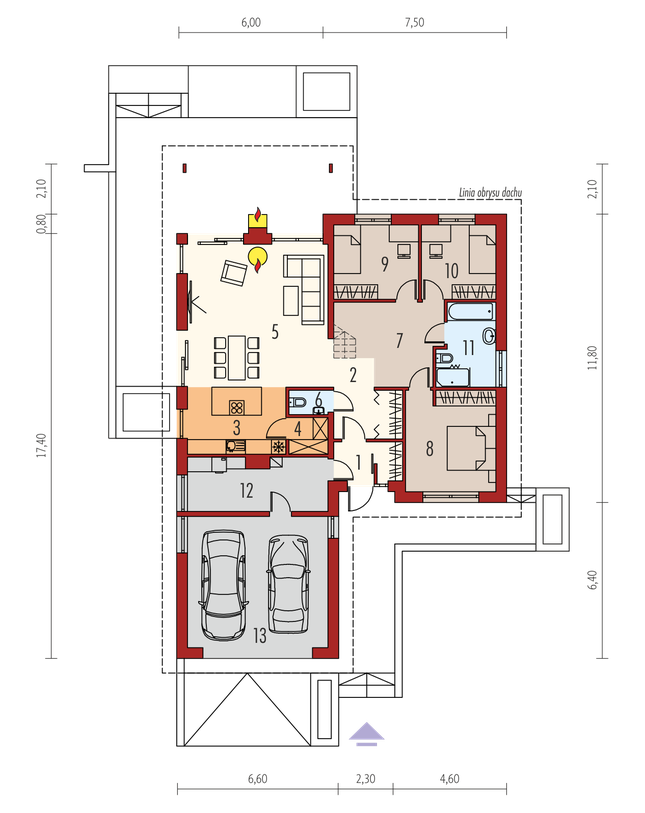 Rzut parteru POW. 0,0 m²