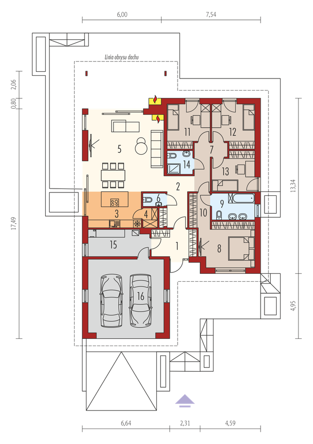 Rzut parteru POW. 0,0 m²
