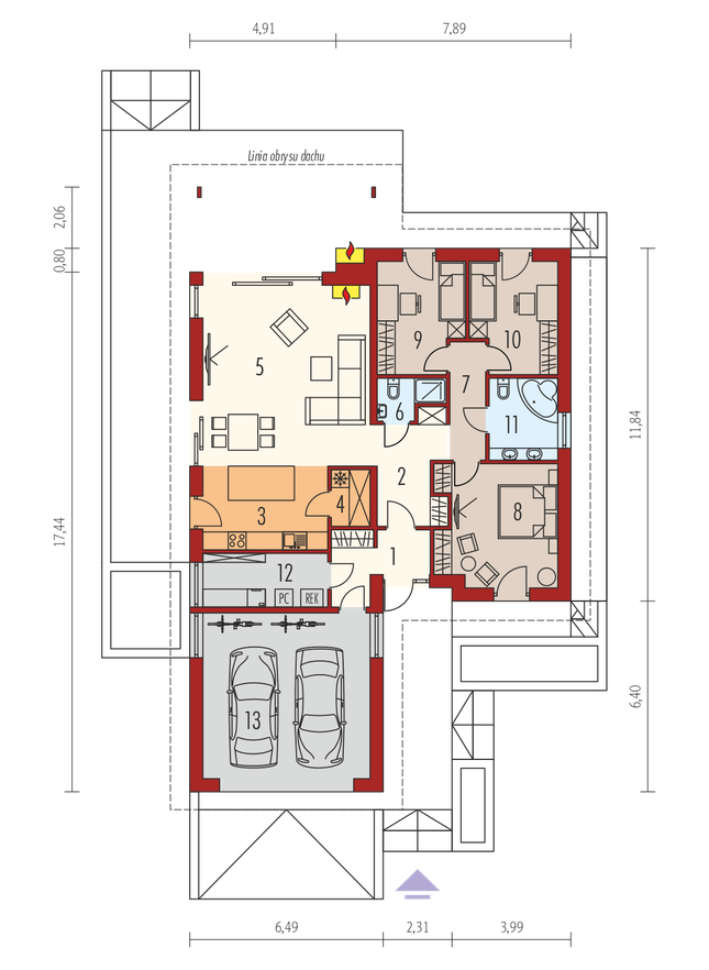 Rzut parteru POW. 0,0 m²