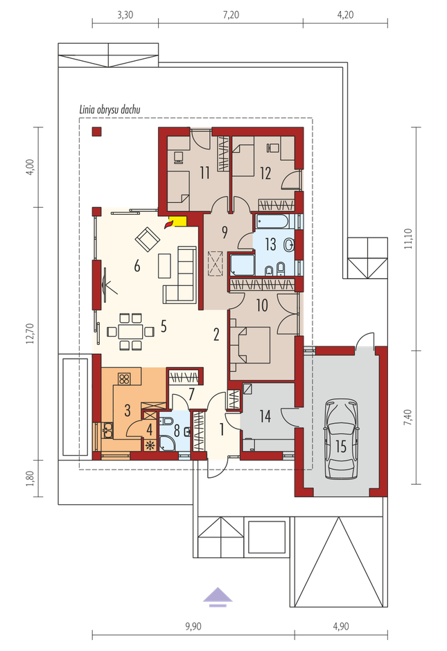 Rzut parteru POW. 0,0 m²