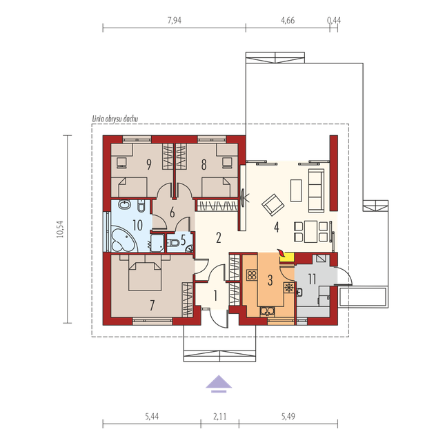 Rzut parteru POW. 0,0 m²