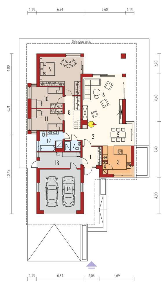 Rzut parteru POW. 0,0 m²