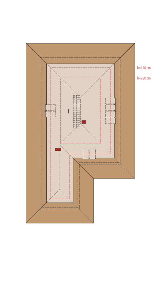 Rzut poddasza POW. 0,0 m²