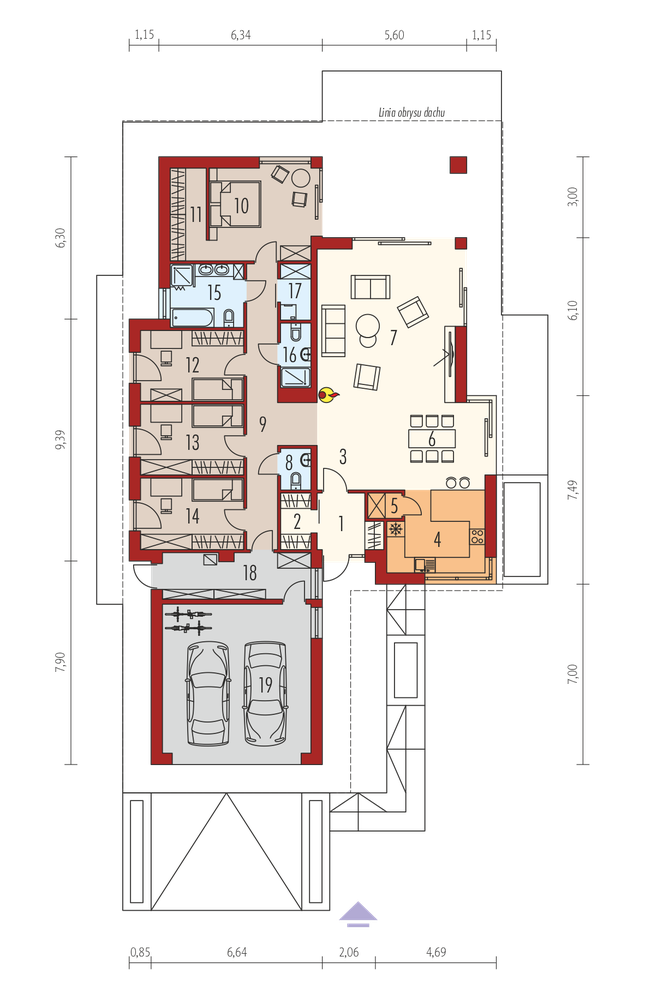 Rzut parteru POW. 0,0 m²