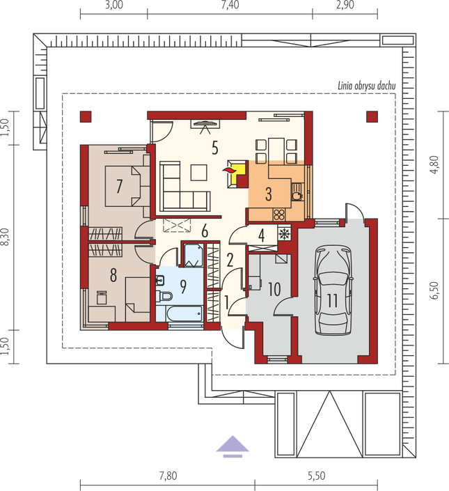 Rzut parteru POW. 0,0 m²