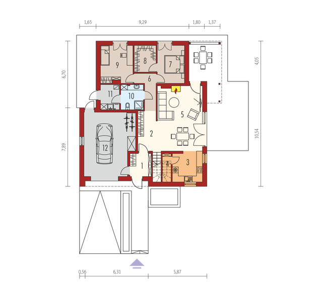Rzut parteru POW. 0,0 m²