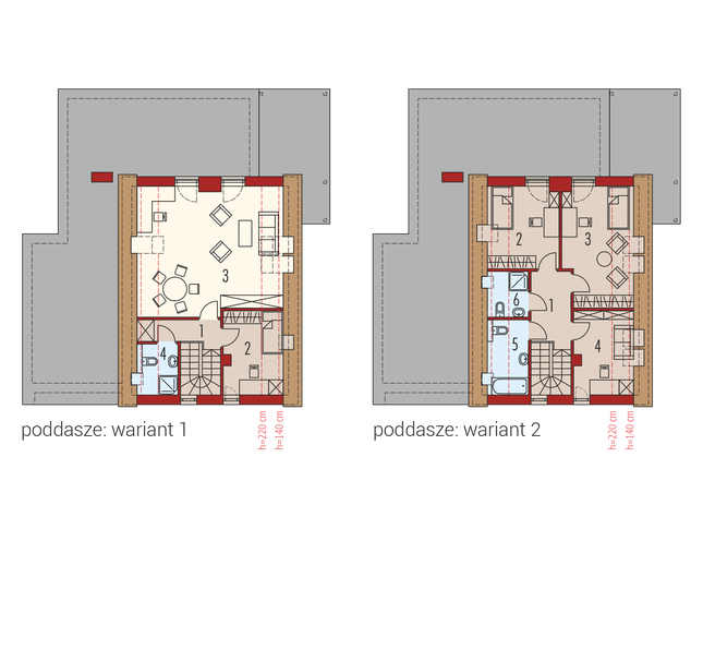 Rzut poddasza POW. 0,0 m²
