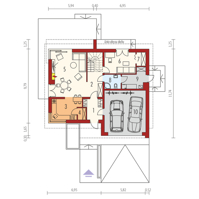 Rzut parteru POW. 0,0 m²