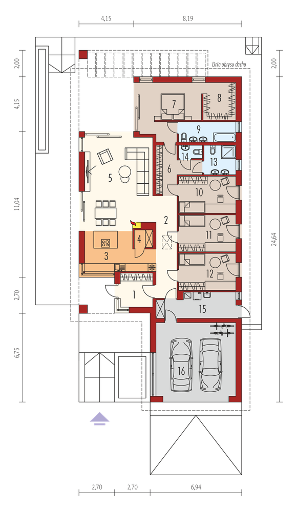 Rzut parteru POW. 0,0 m²