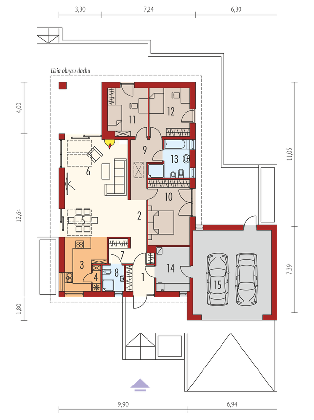 Rzut parteru POW. 0,0 m²