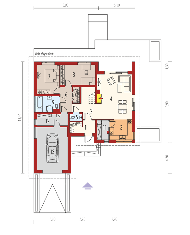 Rzut parteru POW. 0,0 m²