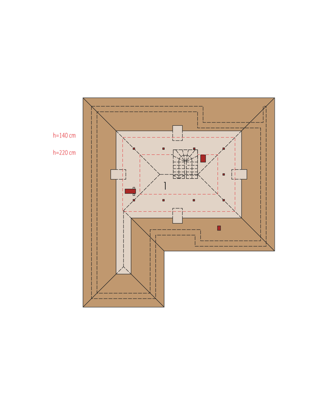 Rzut poddasza POW. 0,0 m²