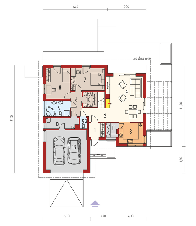 Rzut parteru POW. 0,0 m²
