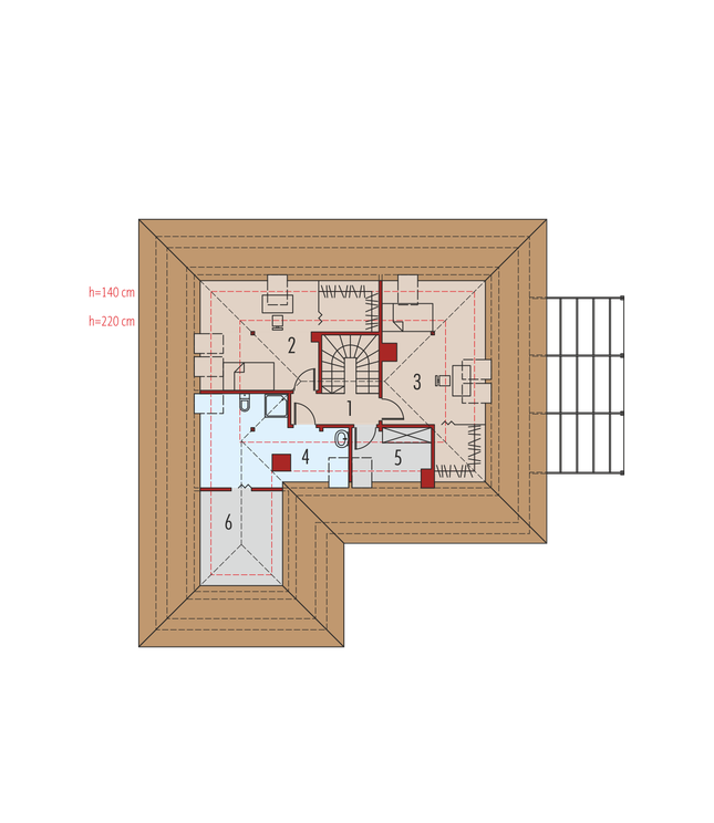 Rzut poddasza POW. 0,0 m²