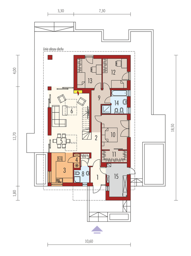 Rzut parteru POW. 0,0 m²