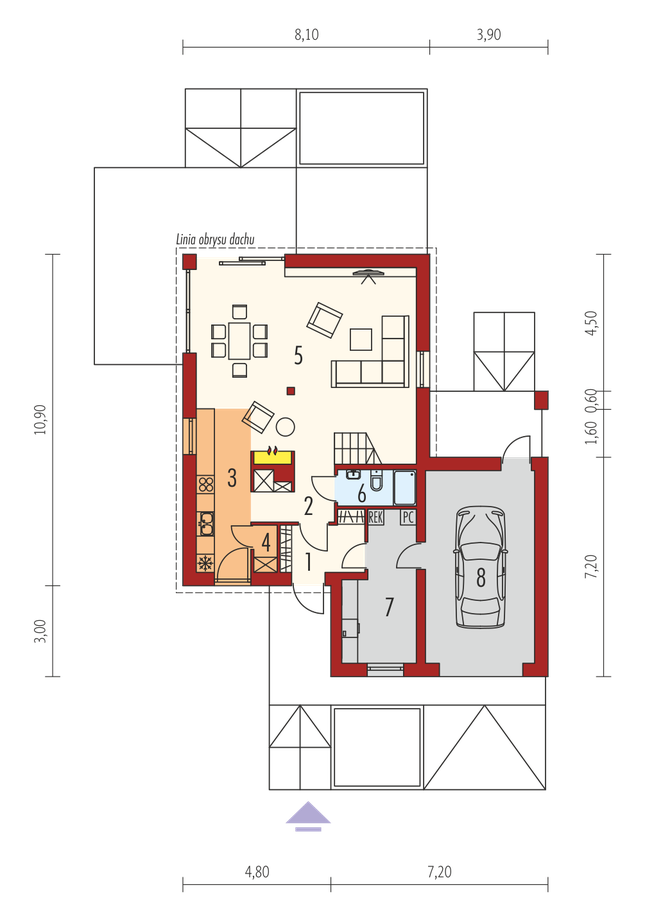 Rzut parteru POW. 0,0 m²