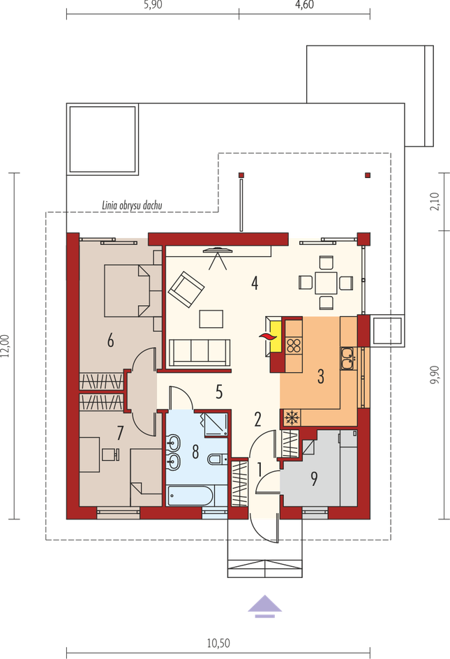 Rzut parteru POW. 0,0 m²