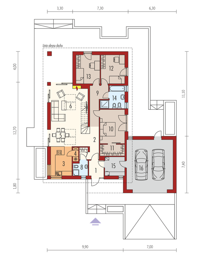 Rzut parteru POW. 0,0 m²