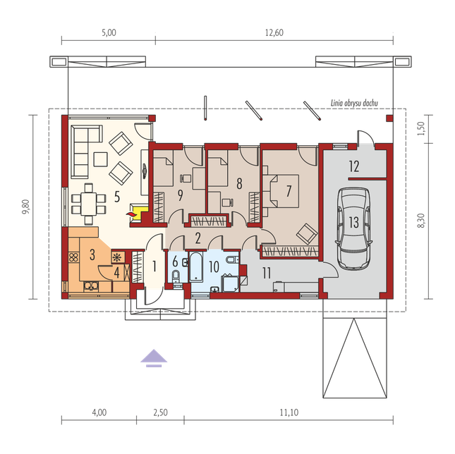 Rzut parteru POW. 0,0 m²