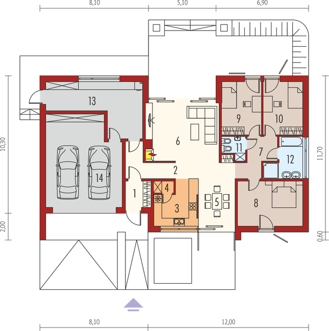 Rzut parteru POW. 0,0 m²
