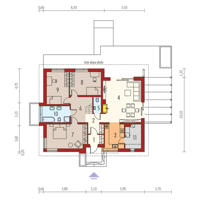 Rzut parteru POW. 0,0 m²