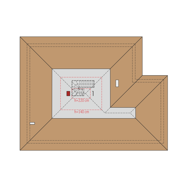 Rzut poddasza POW. 0,0 m²