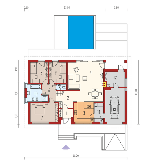 Rzut parteru POW. 0,0 m²