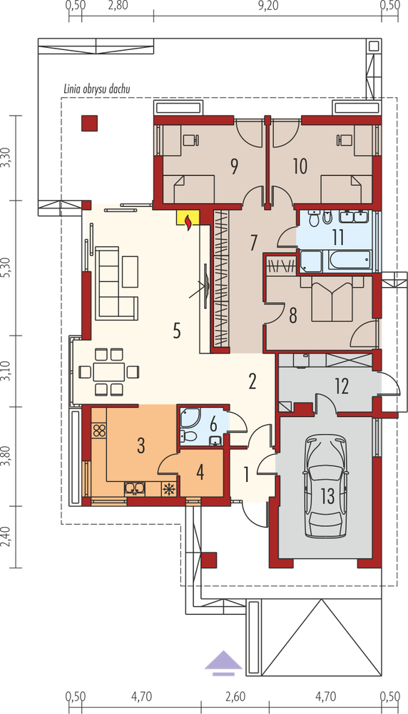 Rzut parteru POW. 0,0 m²