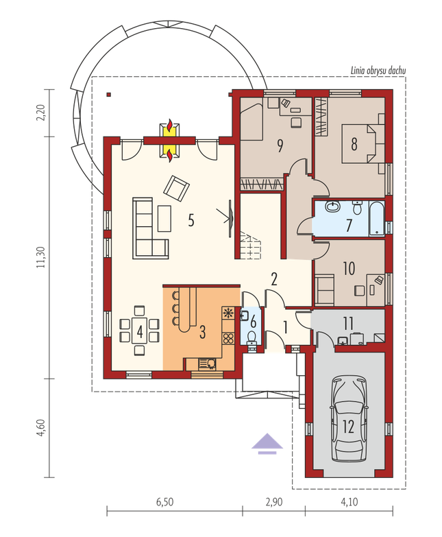 Rzut parteru POW. 0,0 m²