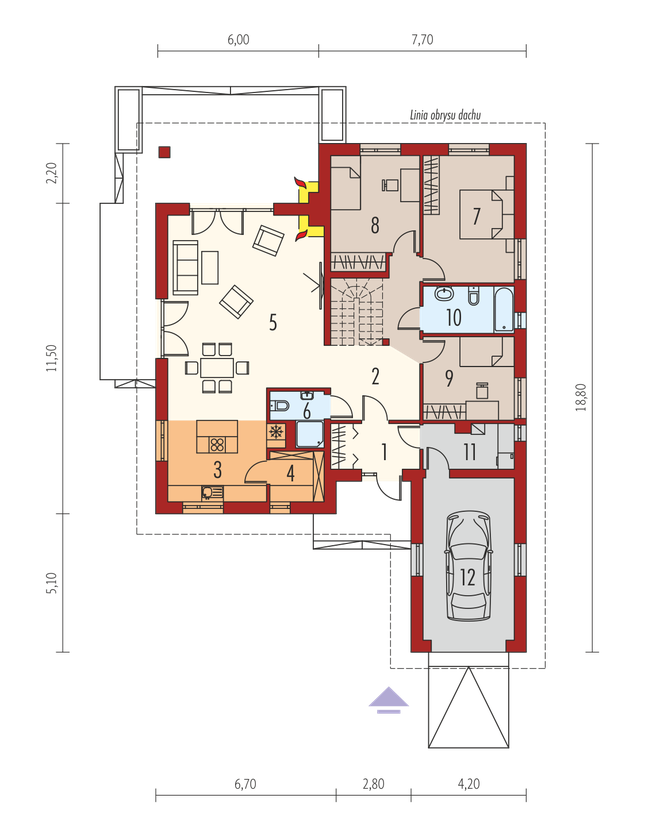 Rzut parteru POW. 0,0 m²