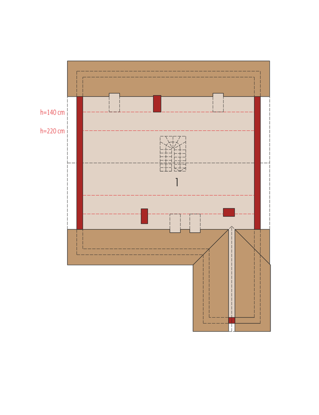 Rzut poddasza POW. 0,0 m²
