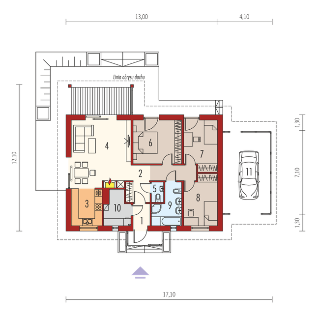 Rzut parteru POW. 0,0 m²