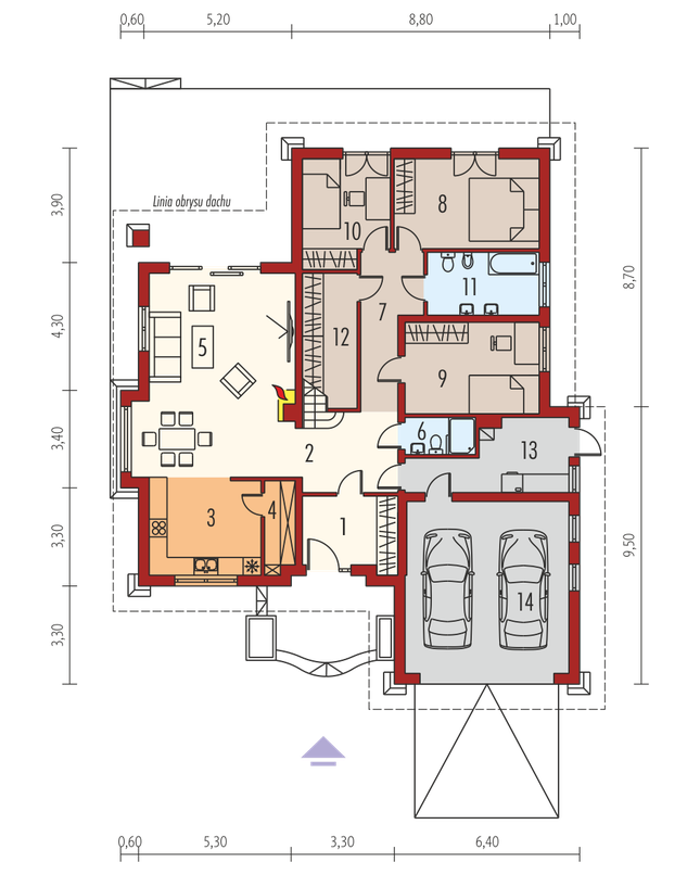 Rzut parteru POW. 0,0 m²