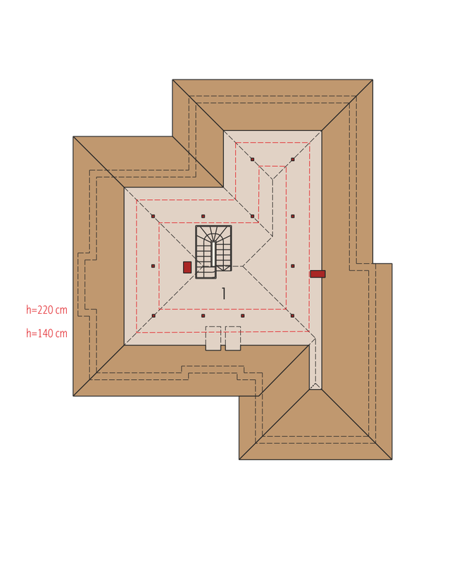 Rzut poddasza POW. 0,0 m²